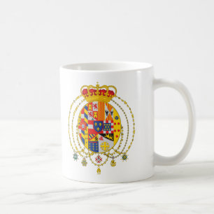 Königreich zwei Sicilies des Wappens Kaffeetasse