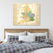 Königreiche der angelsächsischen Länder Leinwanddruck (Insitu (Schlafzimmer))