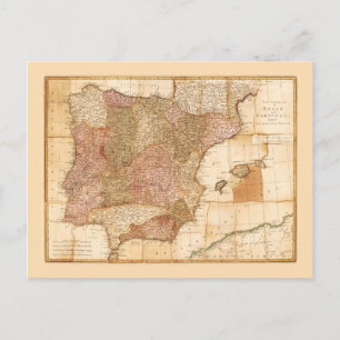 Königreiche Spanien und Portugal Karte von R Sayer