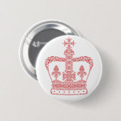 Königs- oder Königinnenkrone Button (Vorne & Hinten)