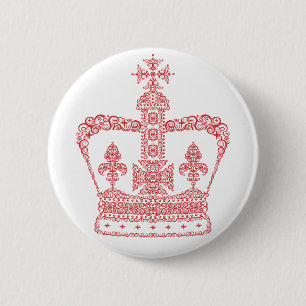 Königs- oder Königinnenkrone Button