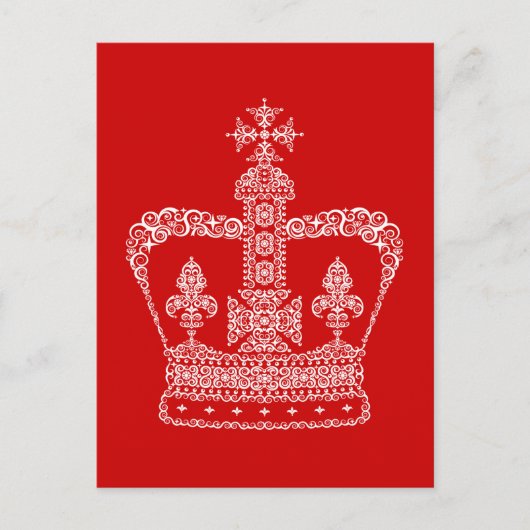 Königs- oder Königinnenkrone Postkarte (Vorderseite)