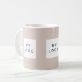 Königsbeige des Firmenlogos Kaffeetasse (Vorderseite Links)