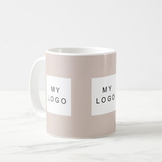 Königsbeige des Firmenlogos Kaffeetasse (Vorderseite Links)