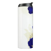 Königsblau-Blumengold Thermosbecher (Nach links gedreht)