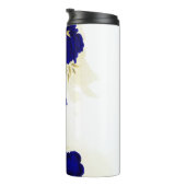Königsblau-Blumengold Thermosbecher (Nach rechts gedreht)