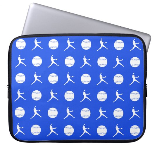 Königsblau Fastpitch Laptop-Hülse Laptopschutzhülle (Vorderseite)