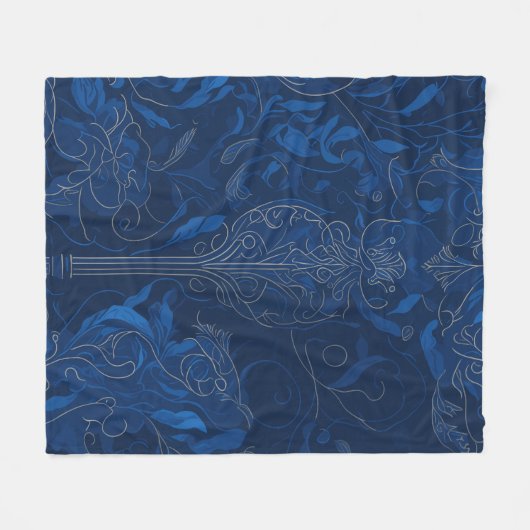 Königsblau Fleecedecke (Vorderseite (Horizontal))