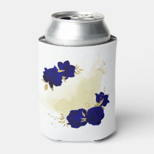 königsblau floral gold dosenkühler