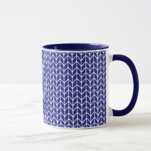 KÖNIGSBLAU GESTRICKT Navy-Kombination Tasse