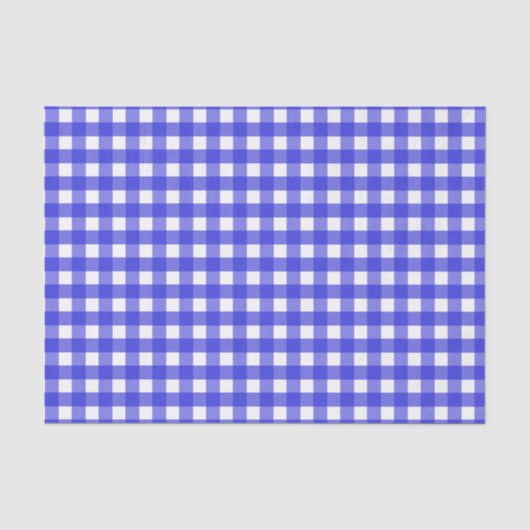 Königsblau Gingham Seidenpapier (Vorderseite)