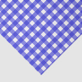 Königsblau Gingham Seidenpapier (Ausschnitt)