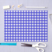 Königsblau Gingham Seidenpapier (Handwerk)
