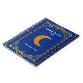 Königsblau Gold Filigran Ramadan Notizblock (Linke Seite)