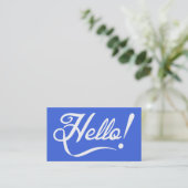 Königsblau hallo visitenkarte (Stehend Vorderseite)