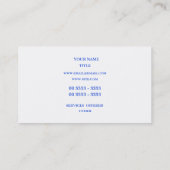 Königsblau hallo visitenkarte (Rückseite)