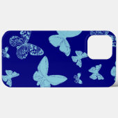 Königsblau Hellblauer Monarch Schmetterlinge Case-Mate iPhone Hülle (Rückseite (Horizontal))