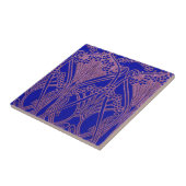 Königsblau, Jugendstil, königlich lila, Flora Fliese (Seite)