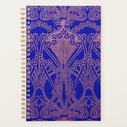 Königsblau, Jugendstil, königlich lila, Flora Planer (Vorderseite)