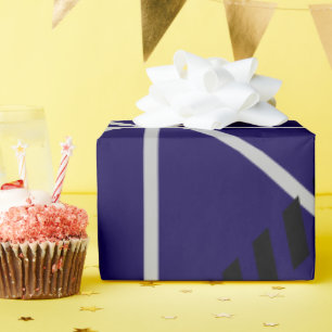 Königsblau modernes Geschenkpapier