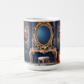 Königsblau Rococo Kaffeetasse (Mittel)