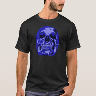 Königsblau - Schädel T-Shirt