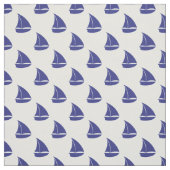 Königsblau-Segelboot-Muster Stoff (Muster)