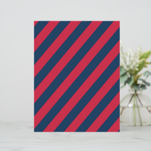 Königsblau- und Rot-Diagonalstreifen Scrapbook Pap