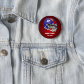Königsblau-und Rot-Football-Helm Button (Beispiel)