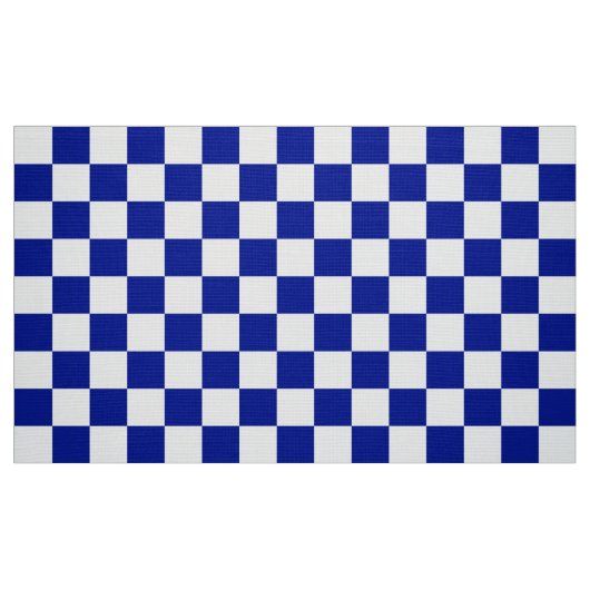 Königsblau-und Weiß-Schachbrett-Muster-Gewebe Stoff (Fat Quarter (45,7 x 55,9 cm))