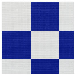 Königsblau-und Weiß-Schachbrett-Muster-Gewebe Stoff