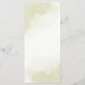 Königsblau, weiße Blume, grüne Blätter Hochzeit Menükarte (Rückseite)