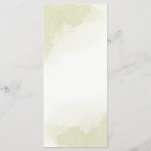 Königsblau, weiße Blume, grüne Blätter Hochzeit Menükarte (Rückseite)