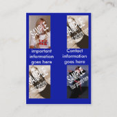 Königsblaubaut.-Karte Visitenkarte (Rückseite)