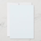 Königsblaue blühende Frühlingshochzeit Einladung (Rückseite)
