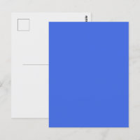 Königsblaue Postkarte zum Anpassen