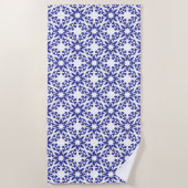 Königsblaue Trellis Strandtuch (Vorderseite)