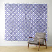 Königsblaue Trellis Wandteppich (Beispiel (Horizontal))