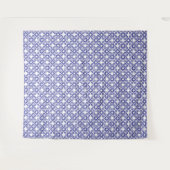 Königsblaue Trellis Wandteppich (Vorderseite (Horizontal))