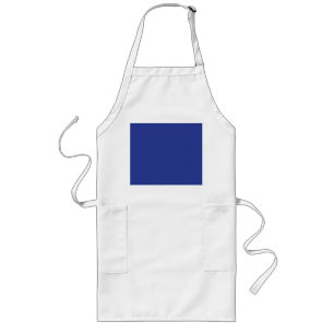Königsblaue Weihnachtseleganz Lange Schürze