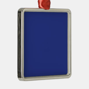 Königsblaue Weihnachtseleganz Ornament Aus Metall
