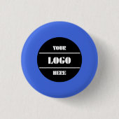 Königsblauer anpassbarer Vollrund-Button-Pin Button (Vorderseite)