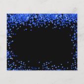 Königsblauer Haushalt Save the Date Flyer (Hinten)