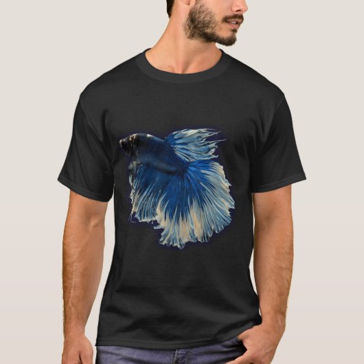 Königsblauer Kampffisch T-Shirt (Vorderseite)