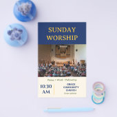 Königsblauer moderner Gottesdienst der Kirche am S Flyer (Einzeln)