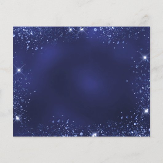 Königsblauer Silberkleider - Einladung Flyer (Hinten)