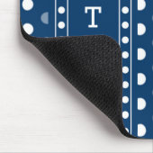Königsblauer Tupfen Mousepad (Ecke)