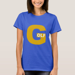 Königsblaues Damen-T-Shirt DESIGN GOLF T-Shirt