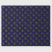 Königsblaues Fleur-de-Lis-Muster Geschenkpapier (Flach)