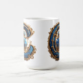 Königsblaues Monogramm Buchstabe C Kaffeetasse (Mittel)